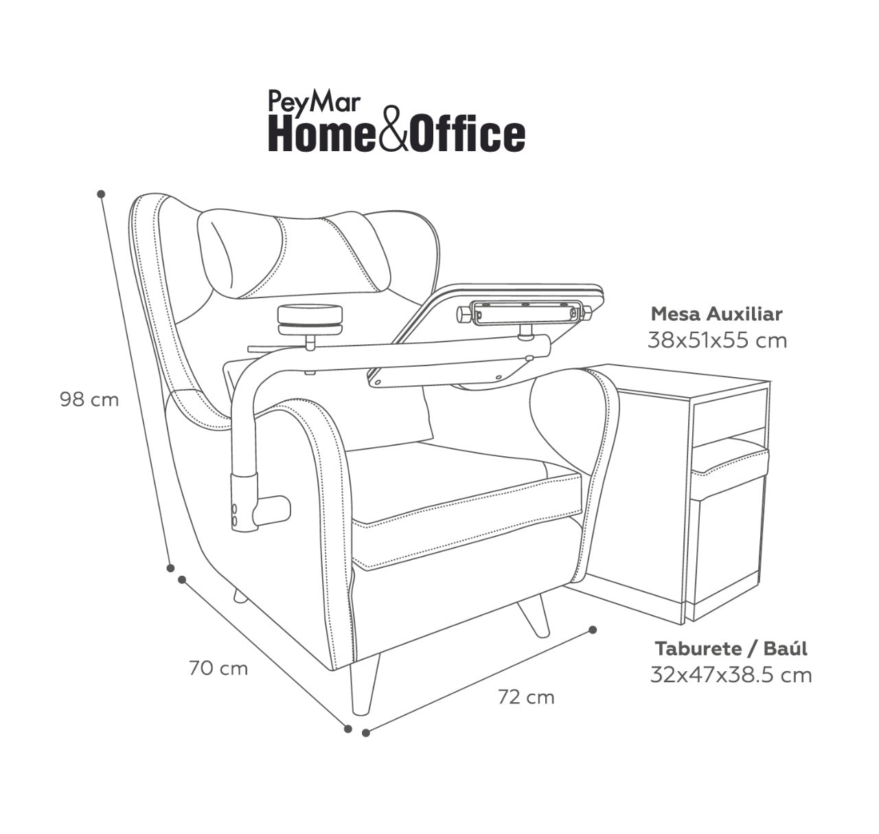 Tu sillón para home office  ideal para cualquier espacio en tu casa u oficina!